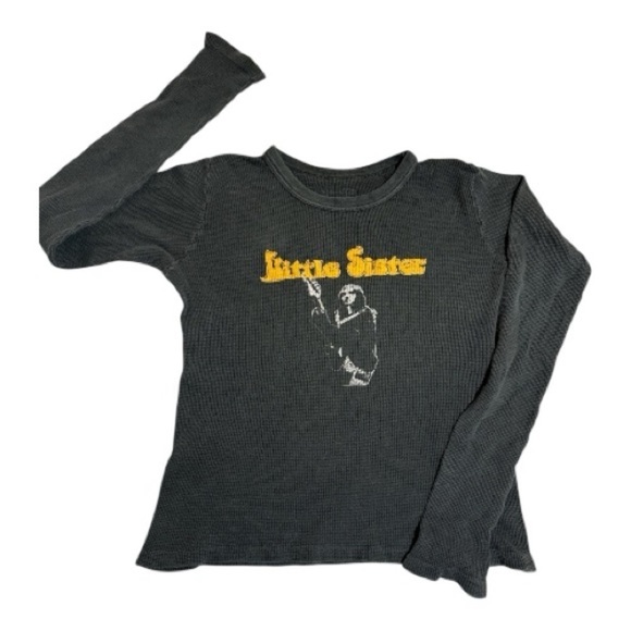 Brandy Melville Tops - Brandy Melville Little Sister Thermal Tee
